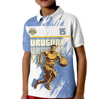 Custom Uruguay Basketball Kid Polo Shirt Come On Charruas