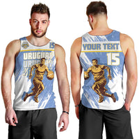 Custom Uruguay Basketball Men Tank Top Come On Charruas