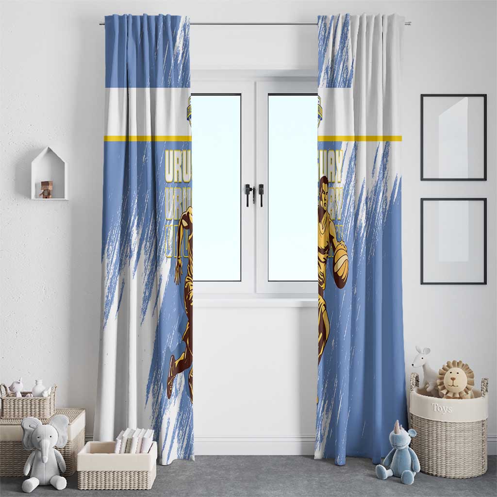 Uruguay Basketball Window Curtain Come On Charruas