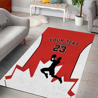 Custom Canada Basketball Area Rug Go Champions Team Canada