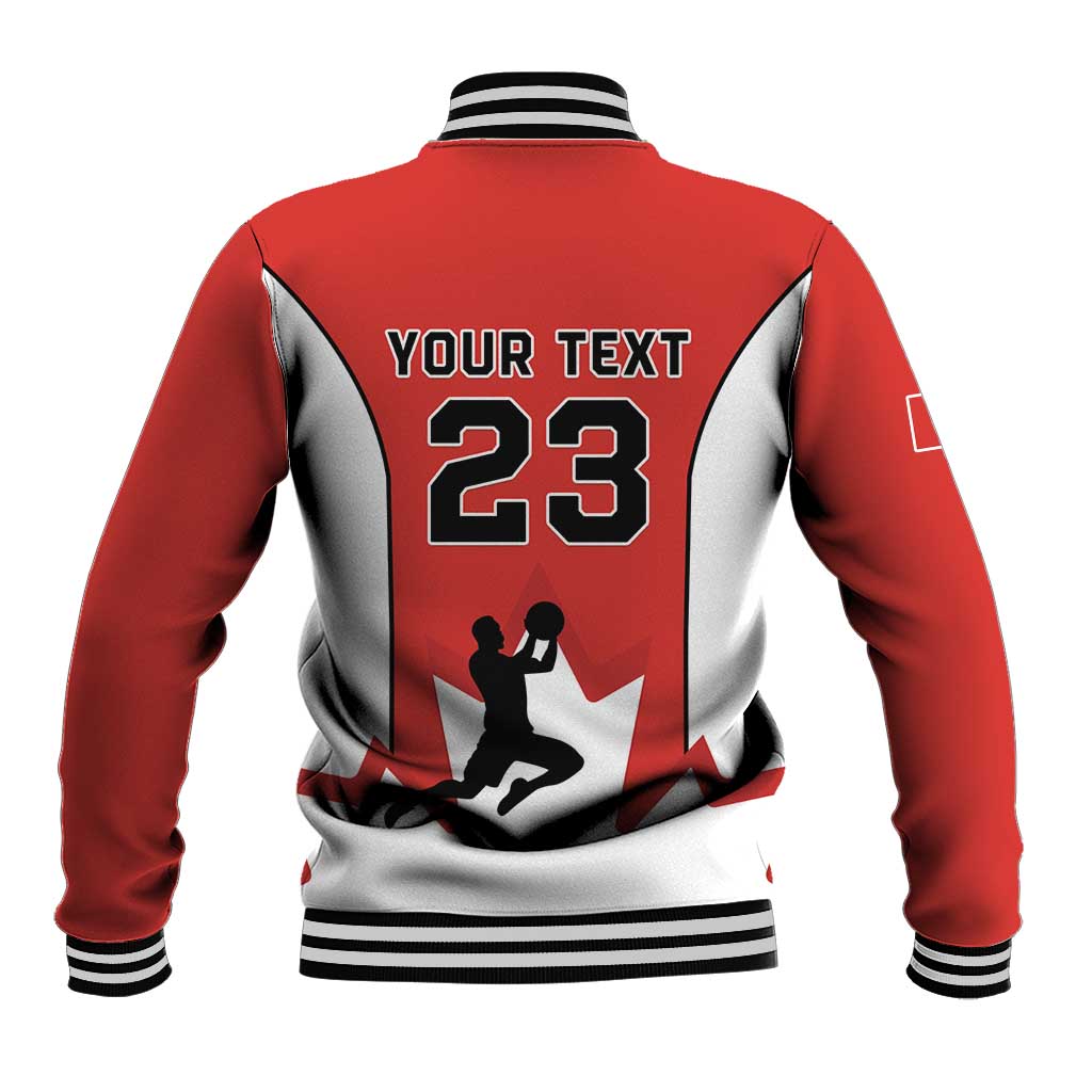 Custom Canada Basketball Baseball Jacket Go Champions Team Canada