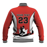 Custom Canada Basketball Baseball Jacket Go Champions Team Canada