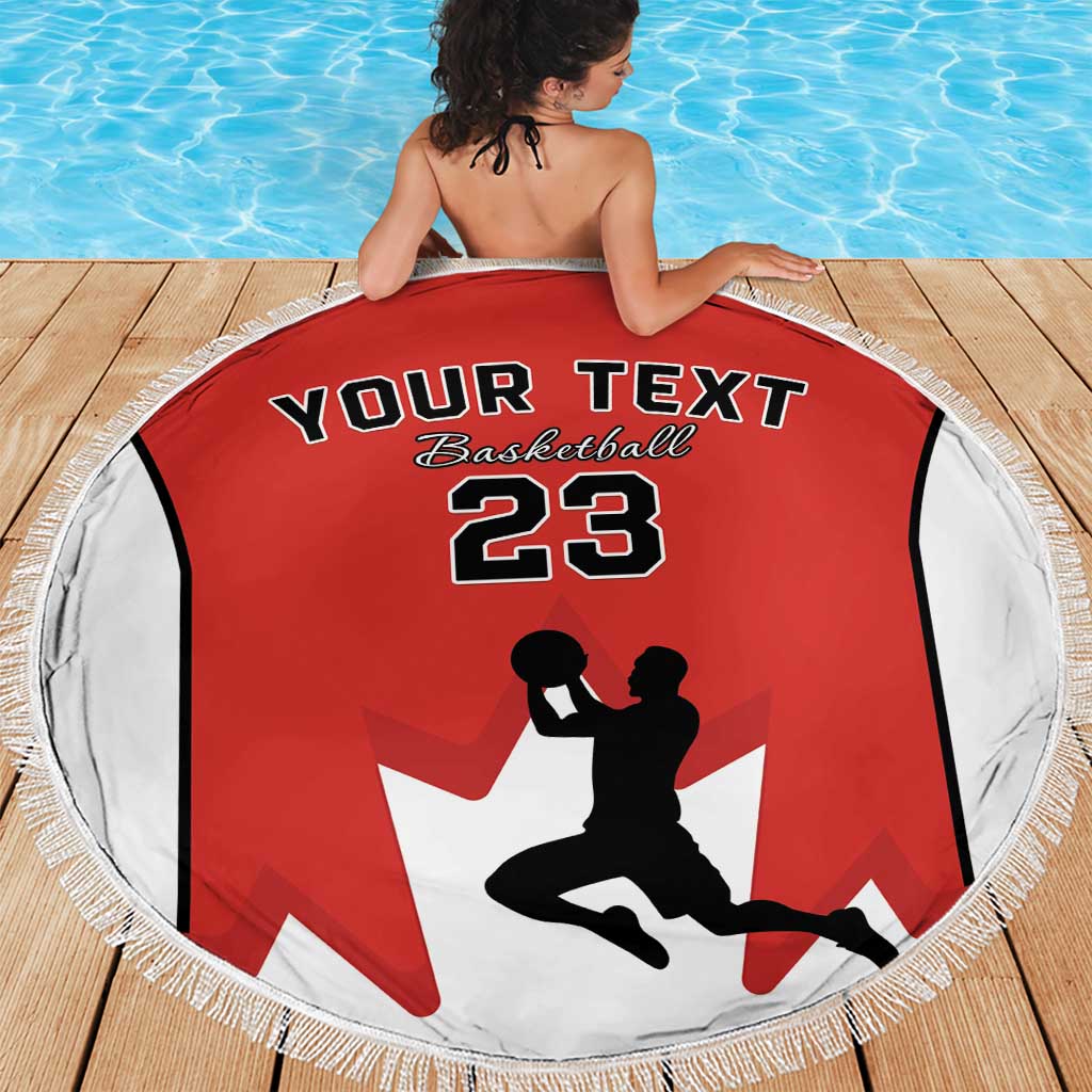 Custom Canada Basketball Beach Blanket Go Champions Team Canada