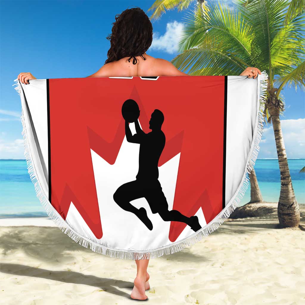 Custom Canada Basketball Beach Blanket Go Champions Team Canada