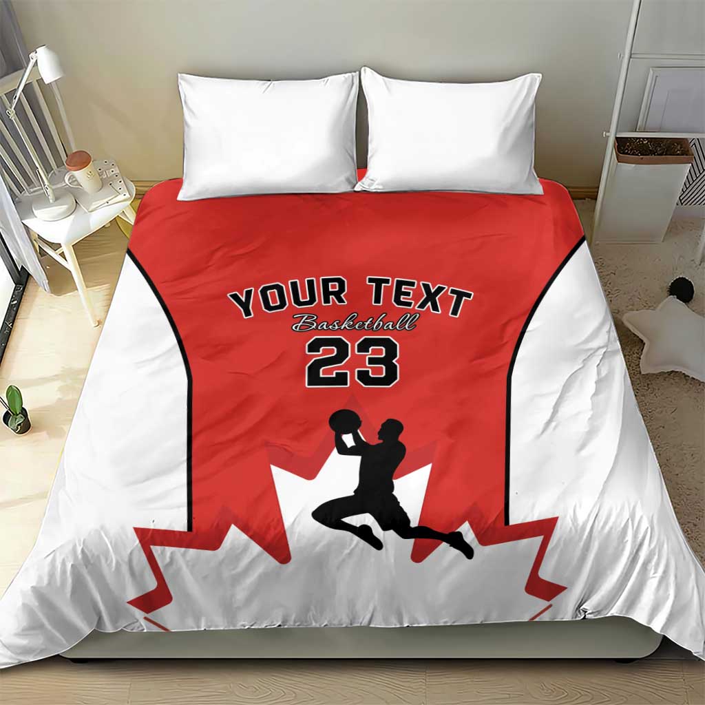 Custom Canada Basketball Bedding Set Go Champions Team Canada