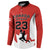 Custom Canada Basketball Button Sweatshirt Go Champions Team Canada