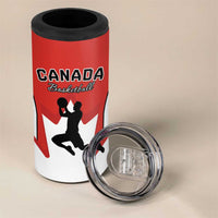 Custom Canada Basketball 4 in 1 Can Cooler Tumbler Go Champions Team Canada