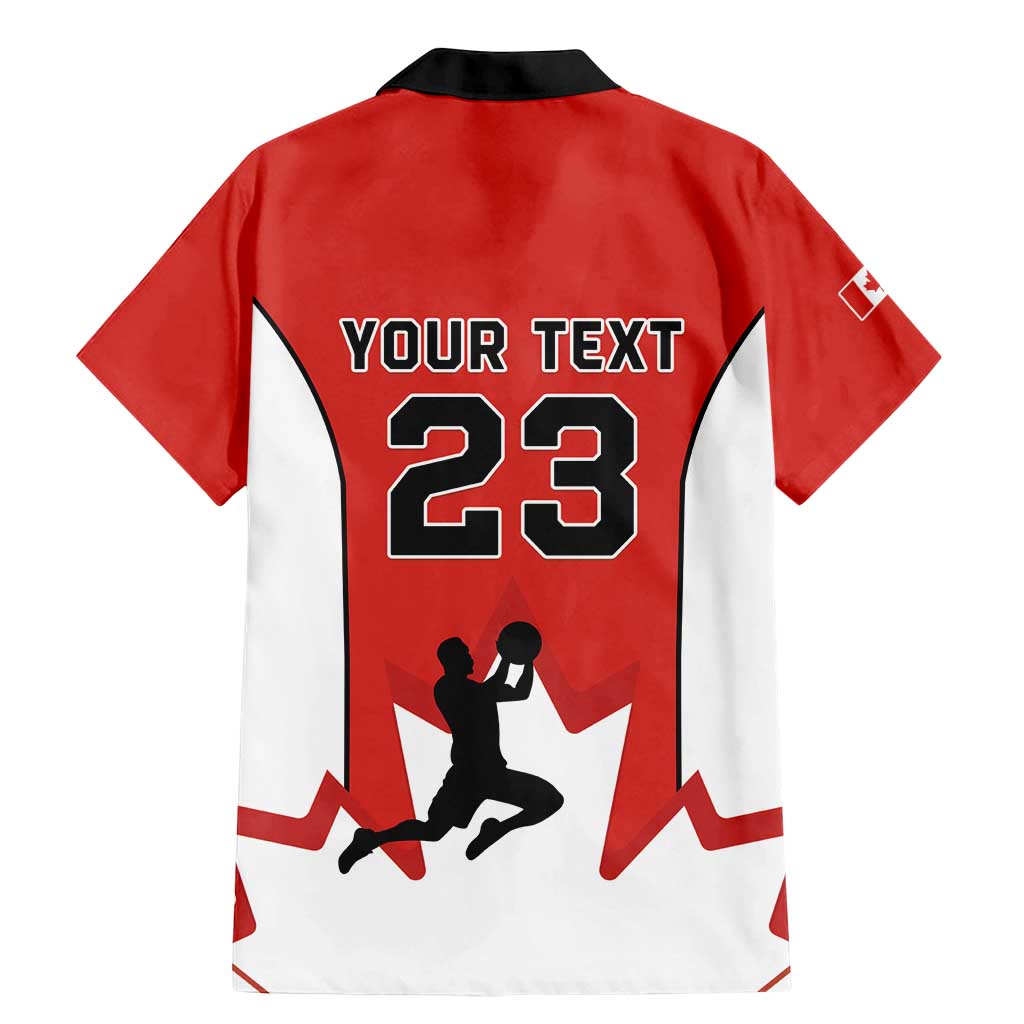 Custom Canada Basketball Family Matching Mermaid Dress and Hawaiian Shirt Go Champions Team Canada