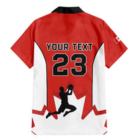 Custom Canada Basketball Family Matching Mermaid Dress and Hawaiian Shirt Go Champions Team Canada