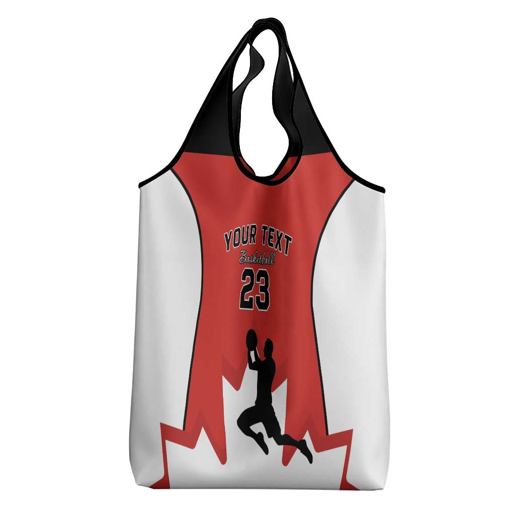 Custom Canada Basketball Grocery Bag Go Champions Team Canada
