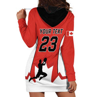 Custom Canada Basketball Hoodie Dress Go Champions Team Canada