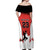 Custom Canada Basketball Off Shoulder Maxi Dress Go Champions Team Canada