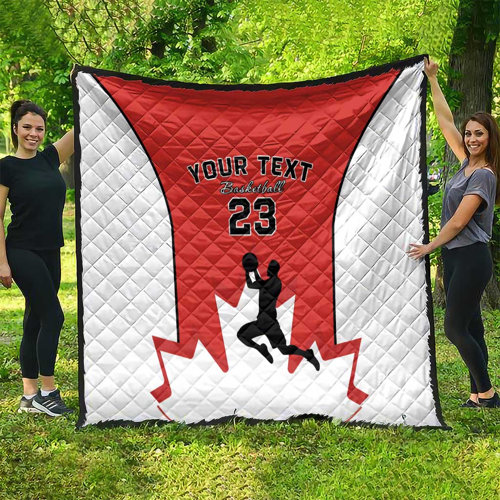 Custom Canada Basketball Quilt Go Champions Team Canada