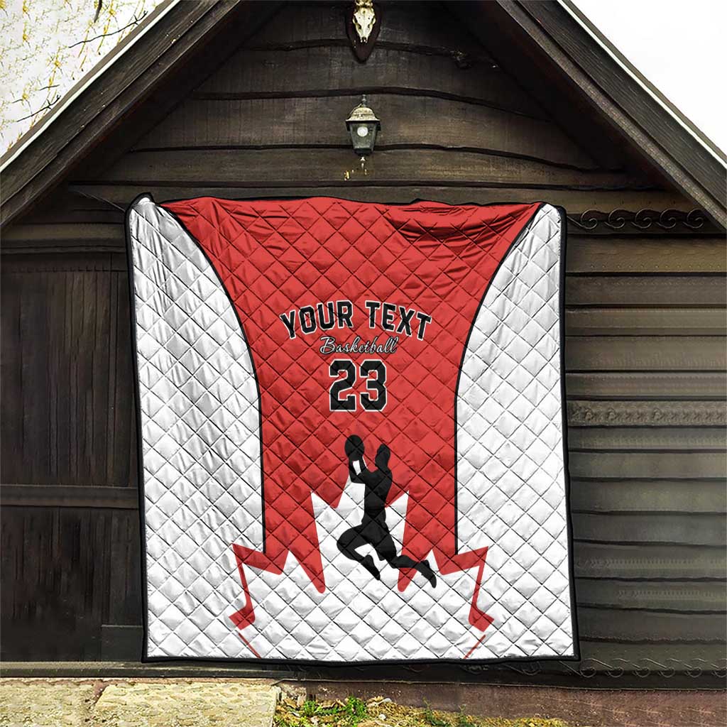 Custom Canada Basketball Quilt Go Champions Team Canada