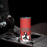 Custom Canada Basketball Skinny Tumbler Go Champions Team Canada