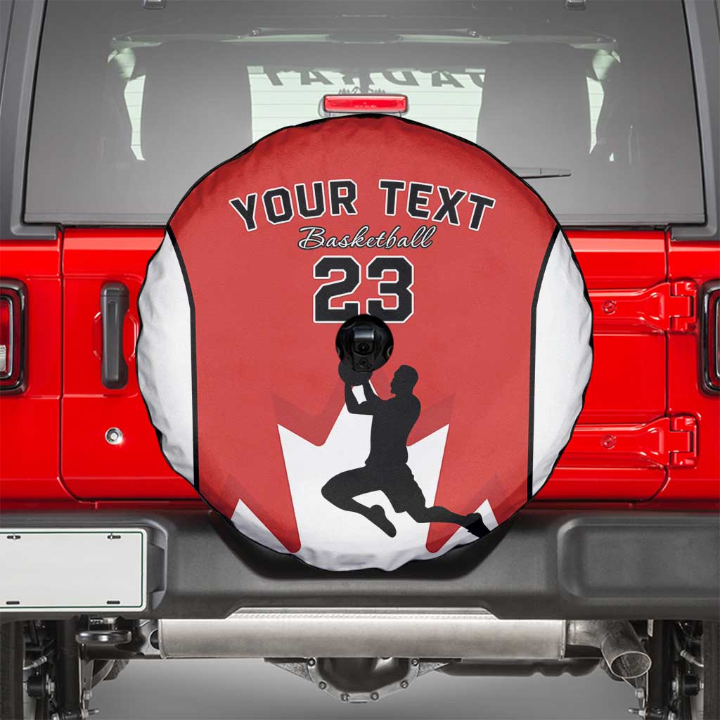 Custom Canada Basketball Spare Tire Cover Go Champions Team Canada