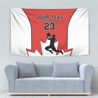 Custom Canada Basketball Tapestry Go Champions Team Canada