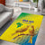 Custom Brazil Football Area Rug Go Canarinho Go