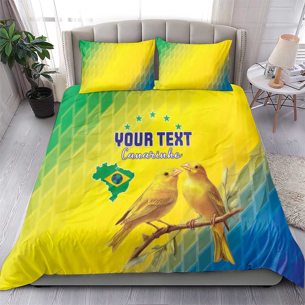 Custom Brazil Football Bedding Set Go Canarinho Go