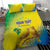 Custom Brazil Football Bedding Set Go Canarinho Go