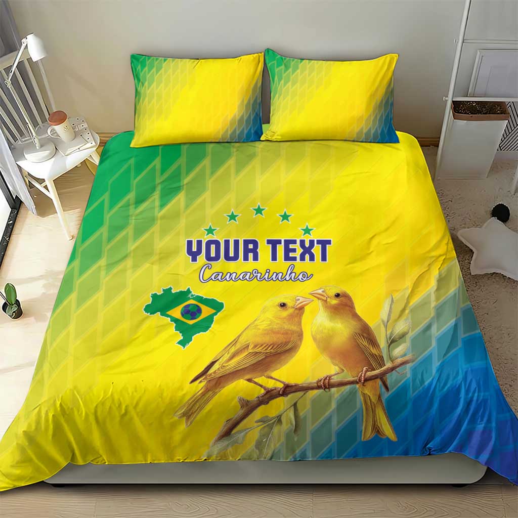 Custom Brazil Football Bedding Set Go Canarinho Go