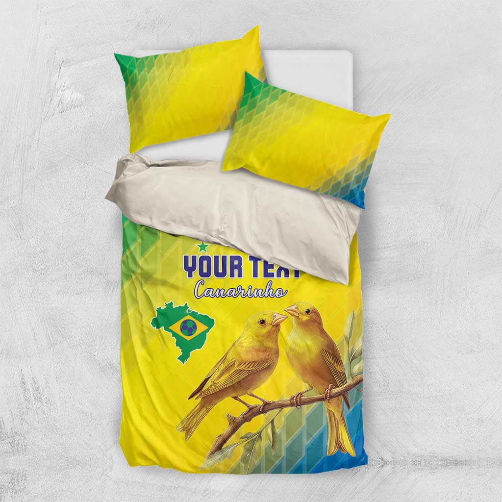 Custom Brazil Football Bedding Set Go Canarinho Go