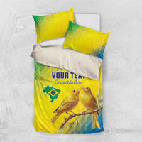 Custom Brazil Football Bedding Set Go Canarinho Go