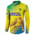 Custom Brazil Football Button Sweatshirt Go Canarinho Go