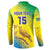 Custom Brazil Football Button Sweatshirt Go Canarinho Go