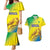 Custom Brazil Football Couples Matching Mermaid Dress and Hawaiian Shirt Go Canarinho Go