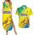 Custom Brazil Football Couples Matching Summer Maxi Dress and Hawaiian Shirt Go Canarinho Go