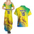 Custom Brazil Football Couples Matching Summer Maxi Dress and Hawaiian Shirt Go Canarinho Go