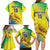 Custom Brazil Football Family Matching Long Sleeve Bodycon Dress and Hawaiian Shirt Go Canarinho Go
