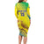 Custom Brazil Football Family Matching Long Sleeve Bodycon Dress and Hawaiian Shirt Go Canarinho Go