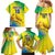 Custom Brazil Football Family Matching Mermaid Dress and Hawaiian Shirt Go Canarinho Go
