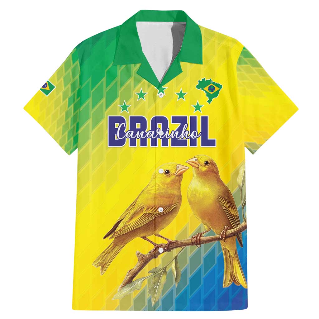 Custom Brazil Football Family Matching Mermaid Dress and Hawaiian Shirt Go Canarinho Go