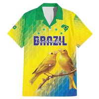 Custom Brazil Football Family Matching Mermaid Dress and Hawaiian Shirt Go Canarinho Go
