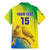 Custom Brazil Football Family Matching Mermaid Dress and Hawaiian Shirt Go Canarinho Go