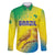 Custom Brazil Football Family Matching Mermaid Dress and Hawaiian Shirt Go Canarinho Go