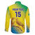 Custom Brazil Football Family Matching Mermaid Dress and Hawaiian Shirt Go Canarinho Go