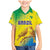 Custom Brazil Football Family Matching Mermaid Dress and Hawaiian Shirt Go Canarinho Go