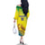 Custom Brazil Football Family Matching Off The Shoulder Long Sleeve Dress and Hawaiian Shirt Go Canarinho Go