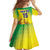 Custom Brazil Football Family Matching Off Shoulder Maxi Dress and Hawaiian Shirt Go Canarinho Go