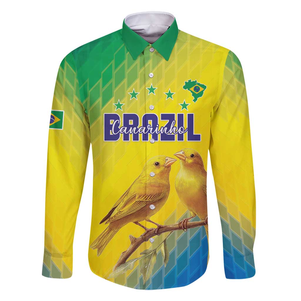 Custom Brazil Football Family Matching Off Shoulder Maxi Dress and Hawaiian Shirt Go Canarinho Go