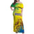 Custom Brazil Football Family Matching Off Shoulder Maxi Dress and Hawaiian Shirt Go Canarinho Go