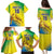 Custom Brazil Football Family Matching Puletasi and Hawaiian Shirt Go Canarinho Go