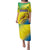 Custom Brazil Football Family Matching Puletasi and Hawaiian Shirt Go Canarinho Go