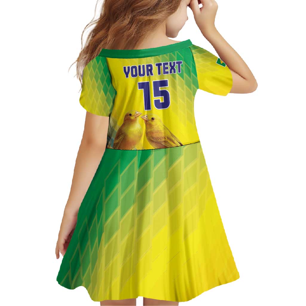 Custom Brazil Football Family Matching Tank Maxi Dress and Hawaiian Shirt Go Canarinho Go