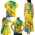 Custom Brazil Football Family Matching Tank Maxi Dress and Hawaiian Shirt Go Canarinho Go