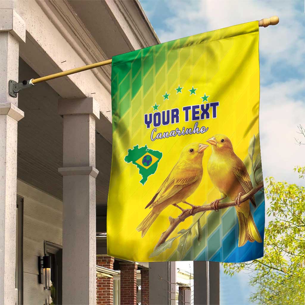 Custom Brazil Football Garden Flag Go Canarinho Go